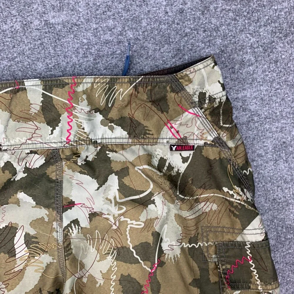 American Eagle Board Shorts Men 32 Camo Blended Fabric Surfing Stretch Quick Dry